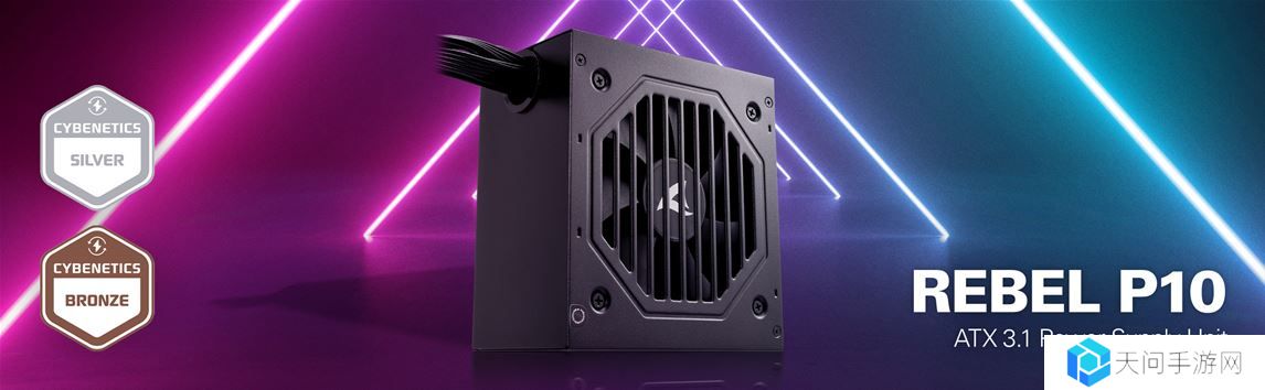 Sharkoon 推出 Rebel P10 电源：ATX 3.1 直出线、Cybenetics 230V 银牌效率